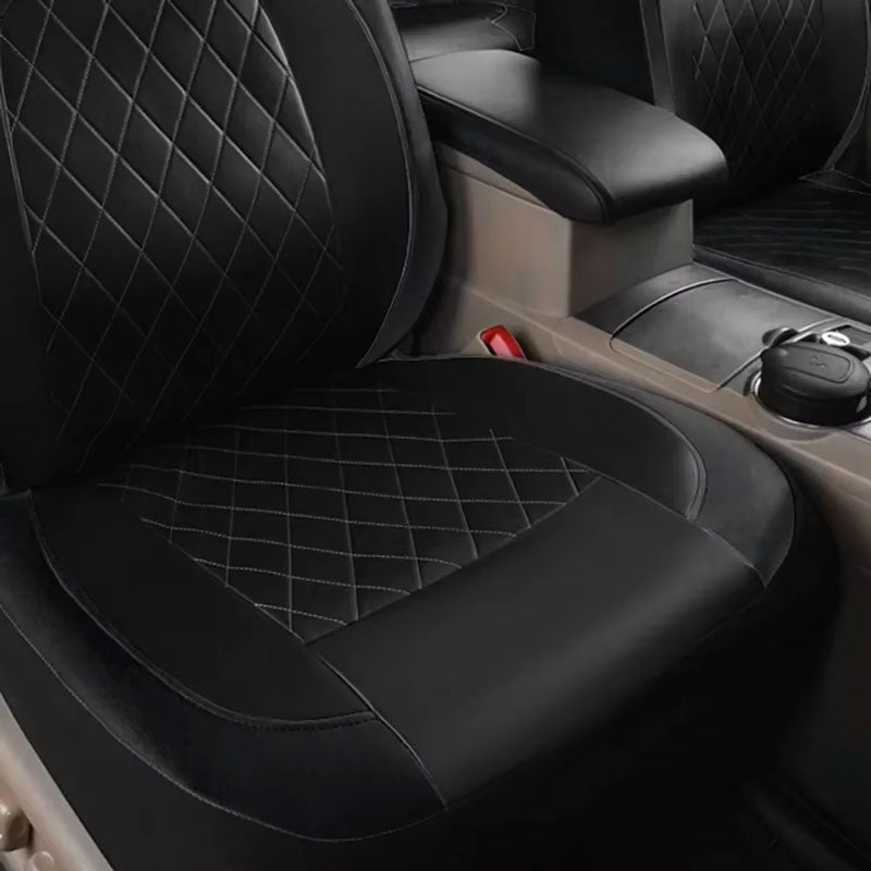 Black Leatherite Car Seat Covers | Comfy Covers