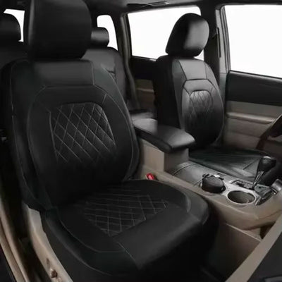 Black Leatherite Car Seat Covers | Comfy Covers