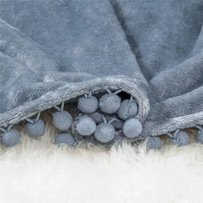 Light Blue Throw Blanket | Comfy Covers