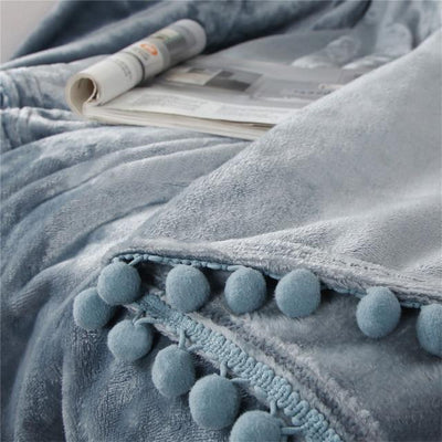 Light Blue Throw Blanket | Comfy Covers