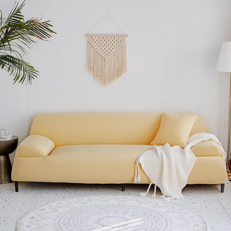 Light Yellow Waterproof Couch Cover | Comfy Covers