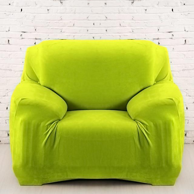 Lime Velvet Armchair Covers | Comfy Covers