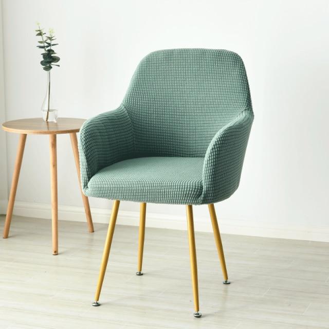 Mint Green Swivel Chair Cover