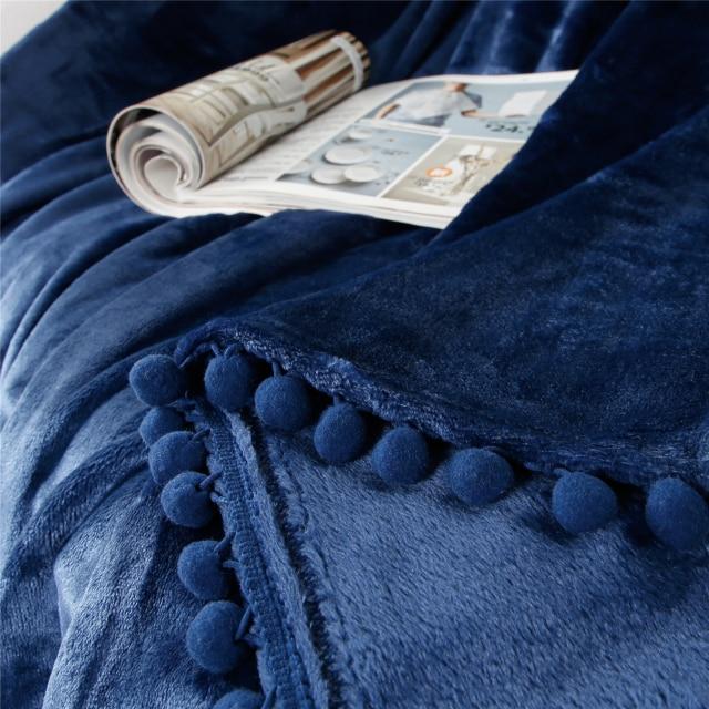 Navy Blue Throw Blanket | Comfy Covers