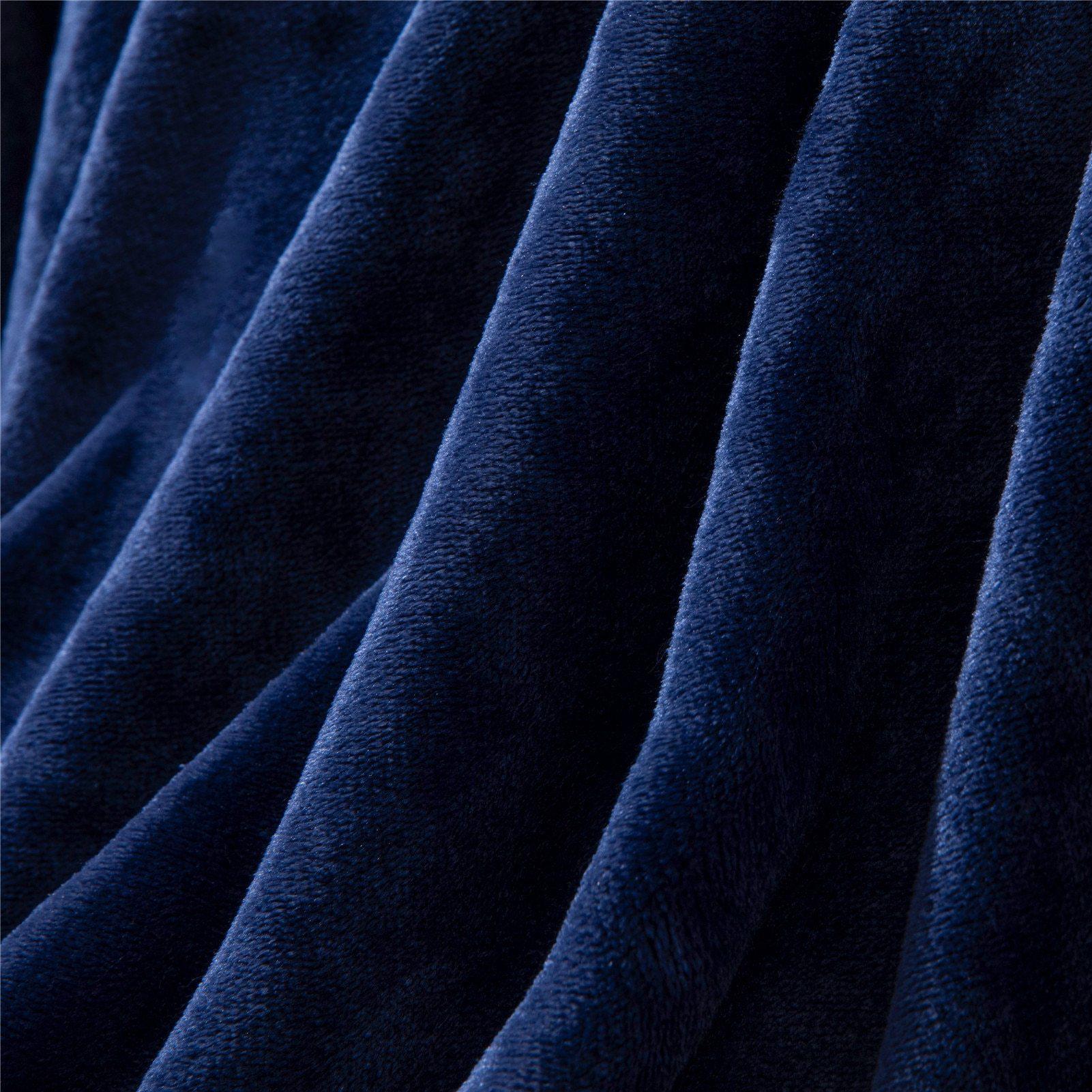 Navy Blue Throw Blanket | Comfy Covers