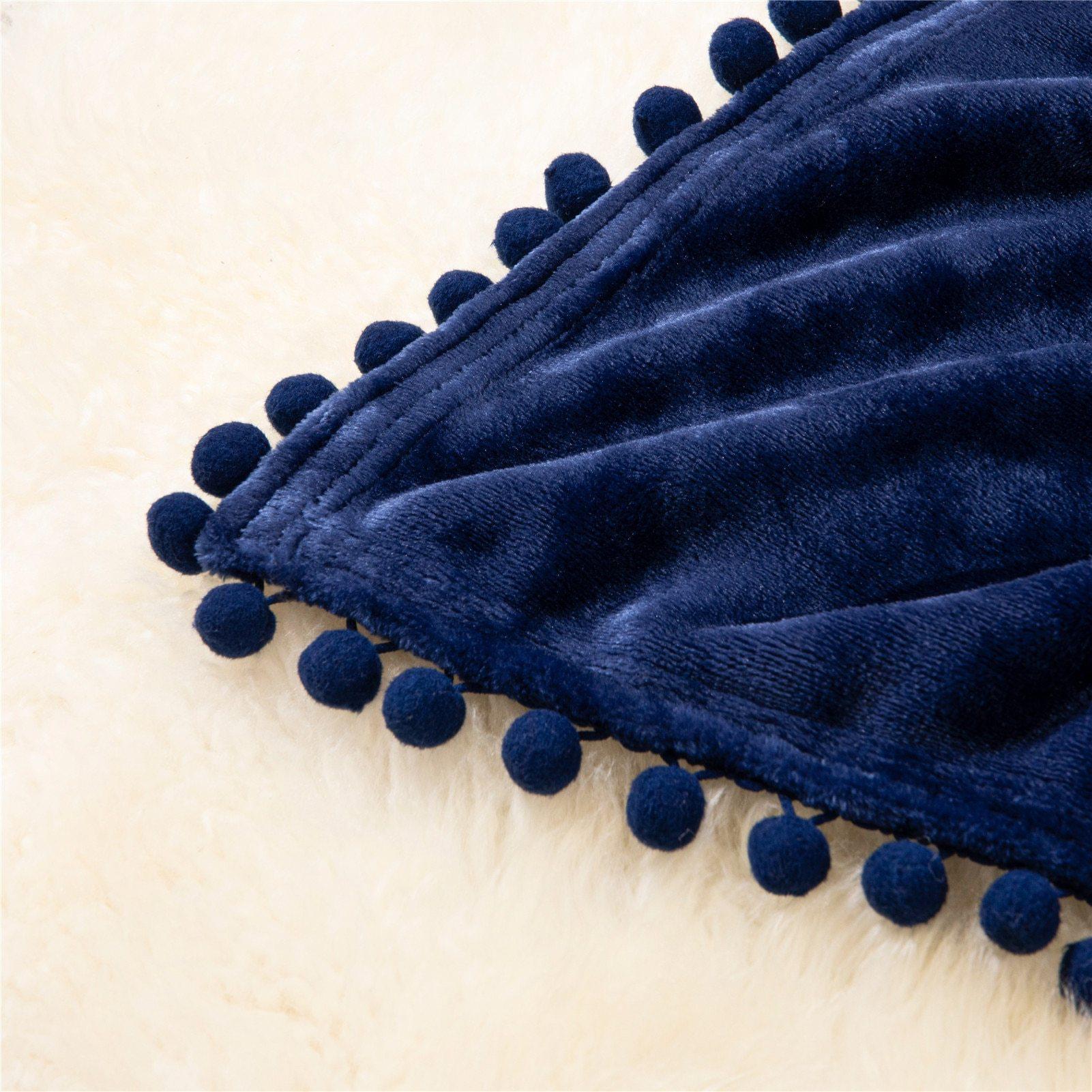 Navy Blue Throw Blanket | Comfy Covers