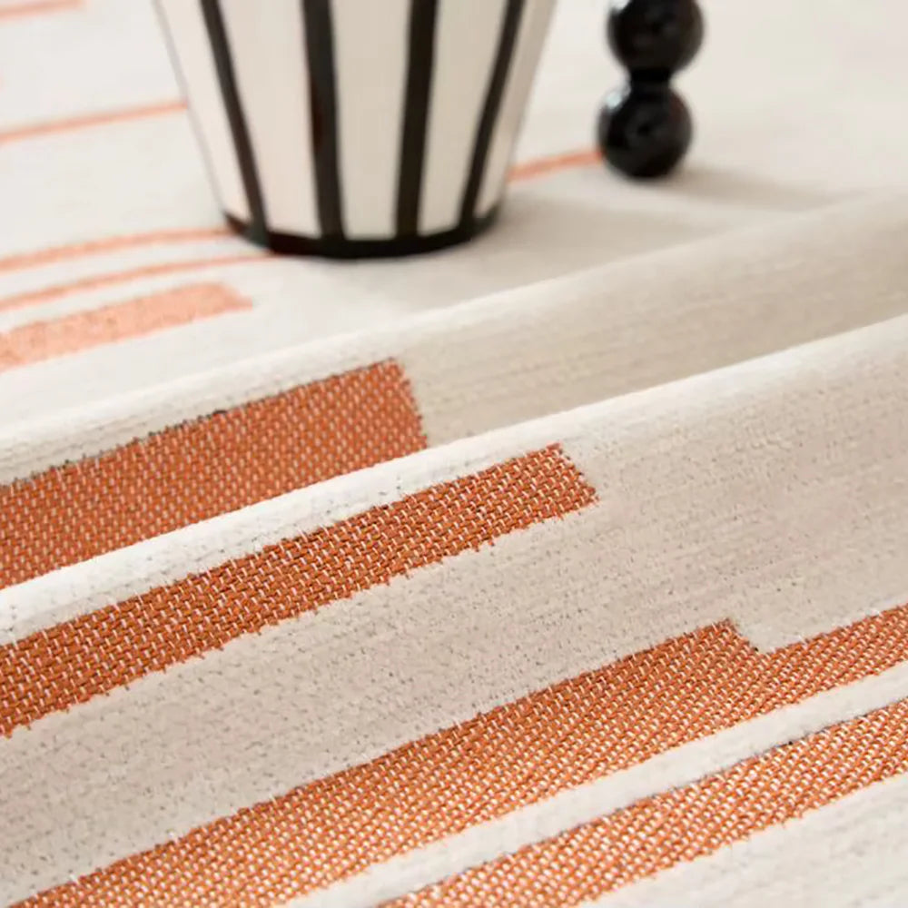 Orange Plaid Throw Blanket | Comfy Covers