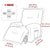Vellora Grey Reclining Sofa Covers