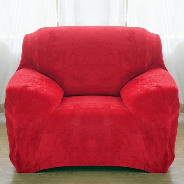 Red Velvet Armchair Covers | Comfy Covers