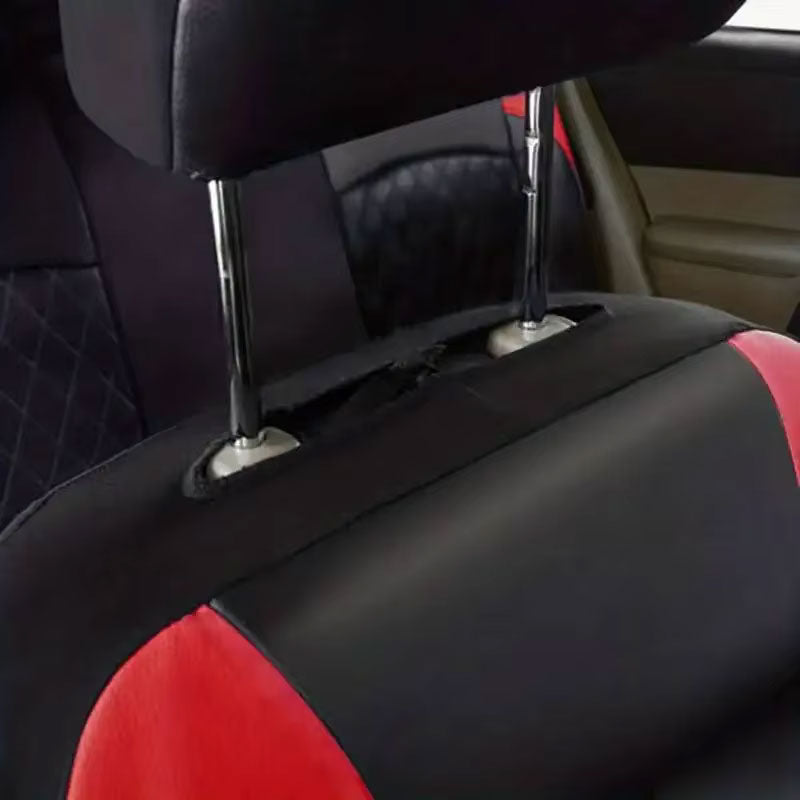 Black and Red Seat Covers For Cars | Comfy Covers