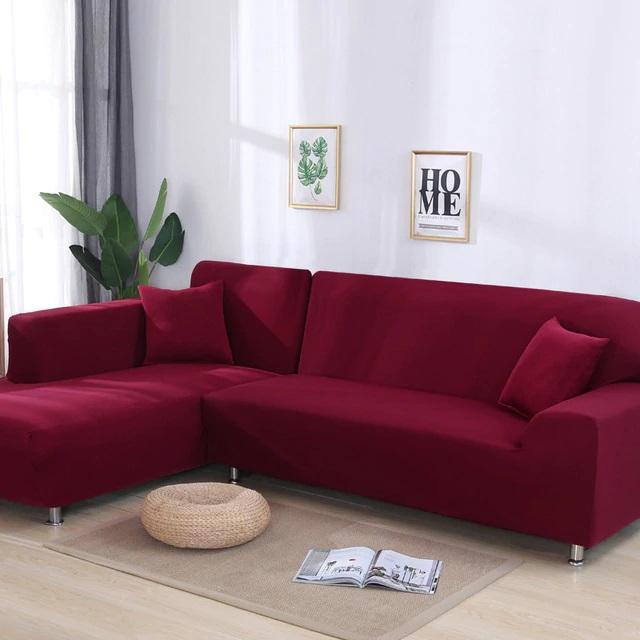 Burgundy Sectional Couch Cover | Comfy Covers