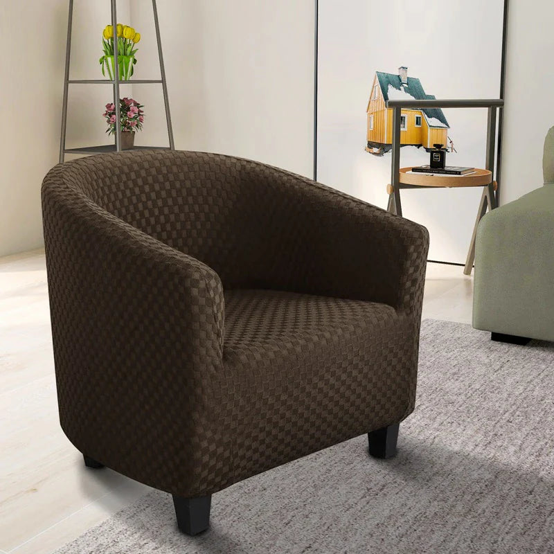 Swivel barrel chair discount slipcover