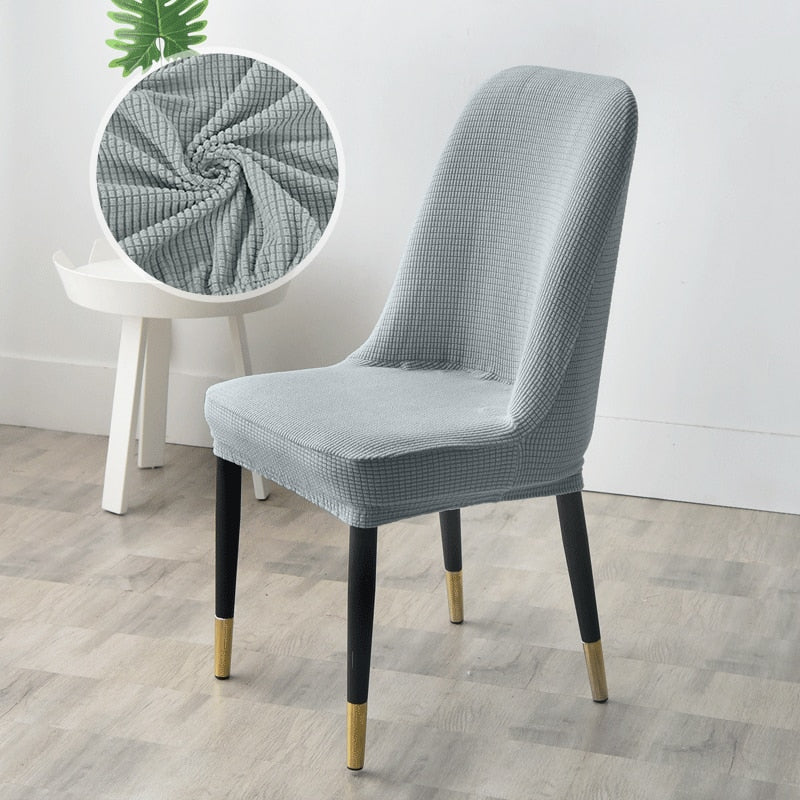 Grey Jacquard Swivel Chair Cover | Comfy Covers