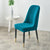 Teal Bleu Jacquard Swivel Chair Cover | Comfy Covers