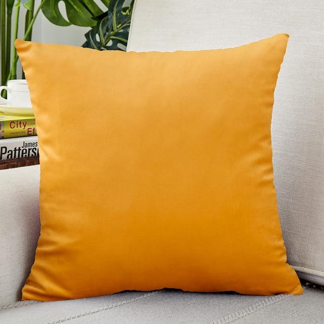 18x18 Pastel Yellow Velvet Pillow Covers | Comfy Covers