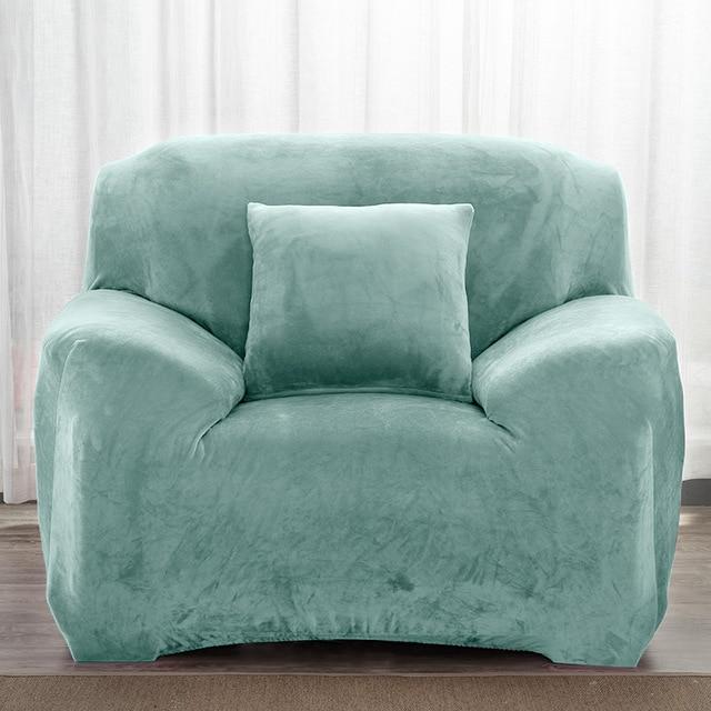 Turquoise Velvet Armchair Covers | Comfy Covers