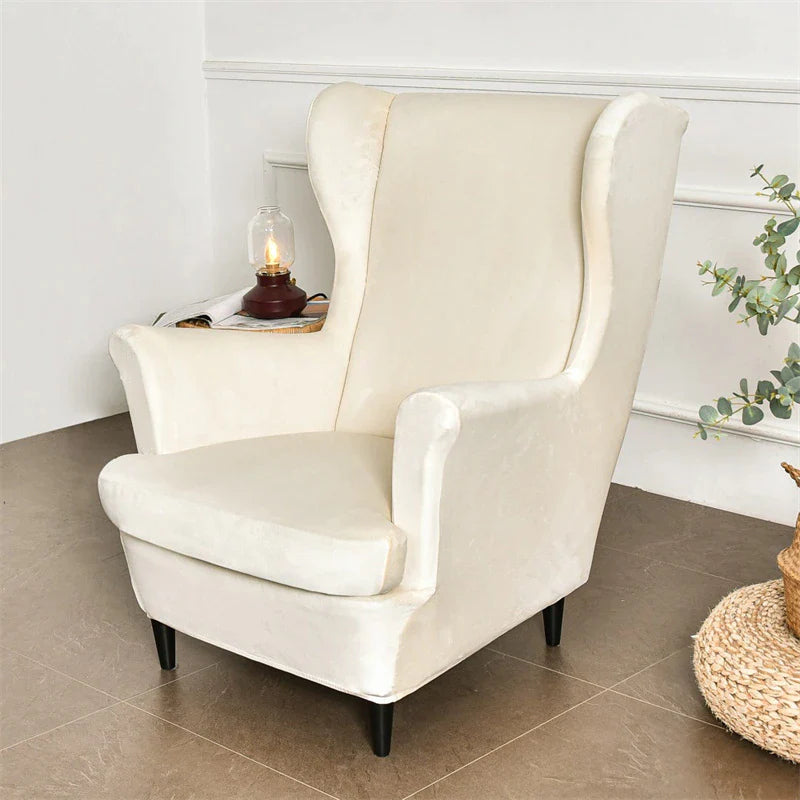 Wing Chair Slipcover 2 Piece | Comfy Covers