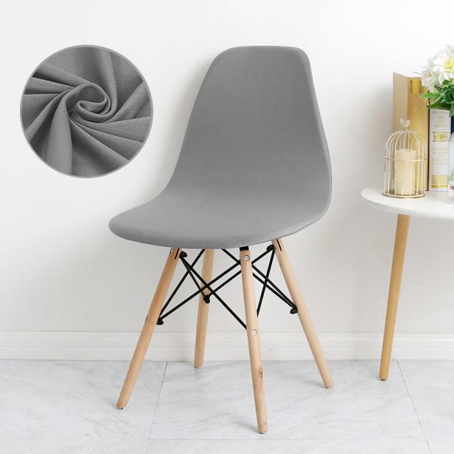 Grey Armless Chair Slipcover