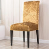 Gold Crushed Velvet Chair Cover