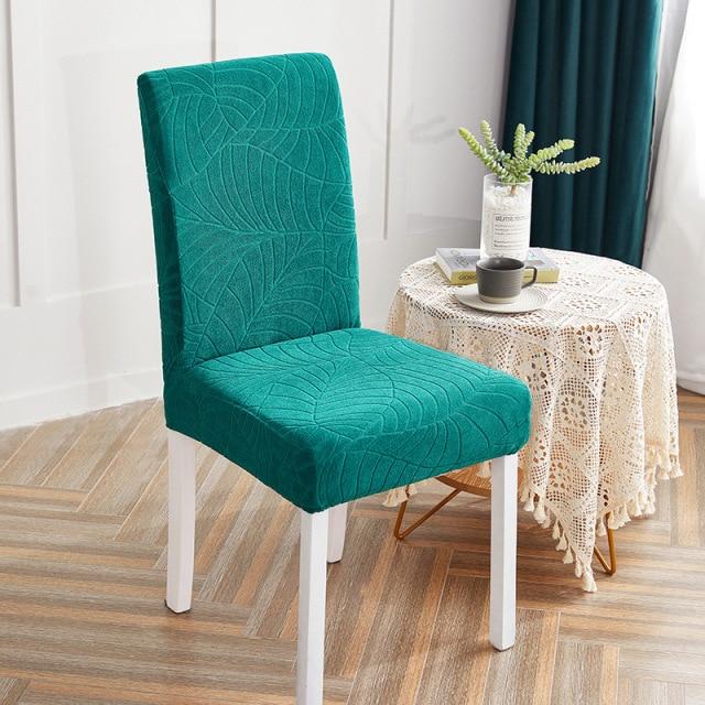 Teal Floral Patterned Chair Cover