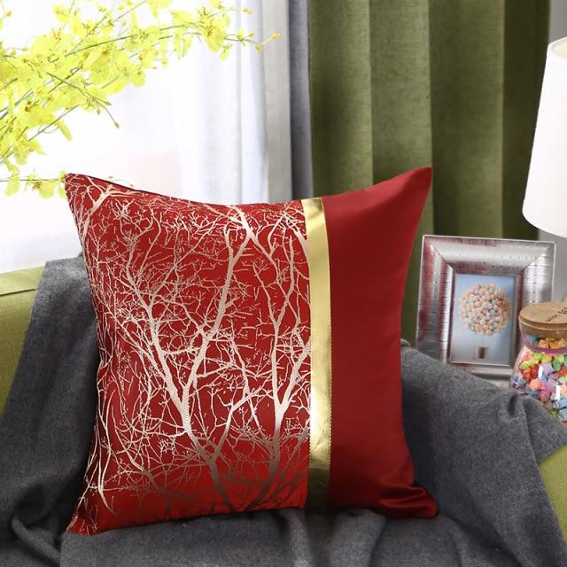 18x18 Red Silk Pillow Covers