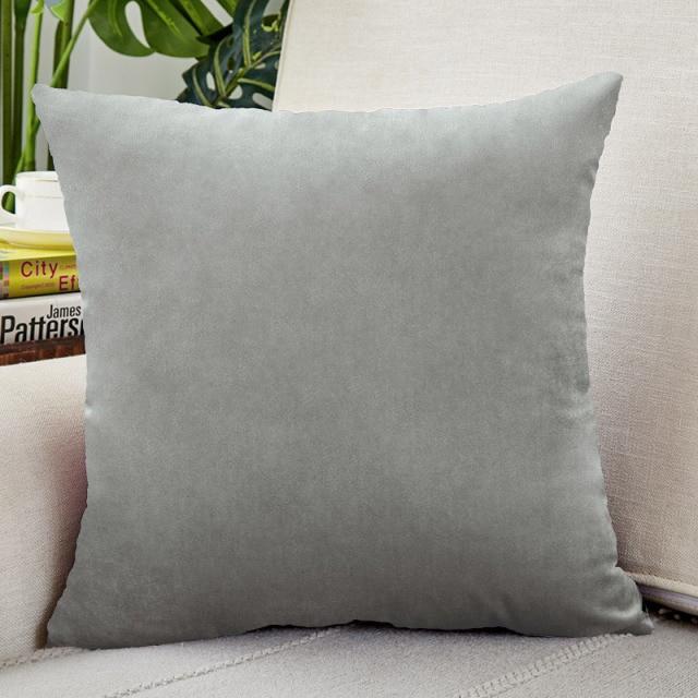 20x20 Grey Velvet Pillow Covers