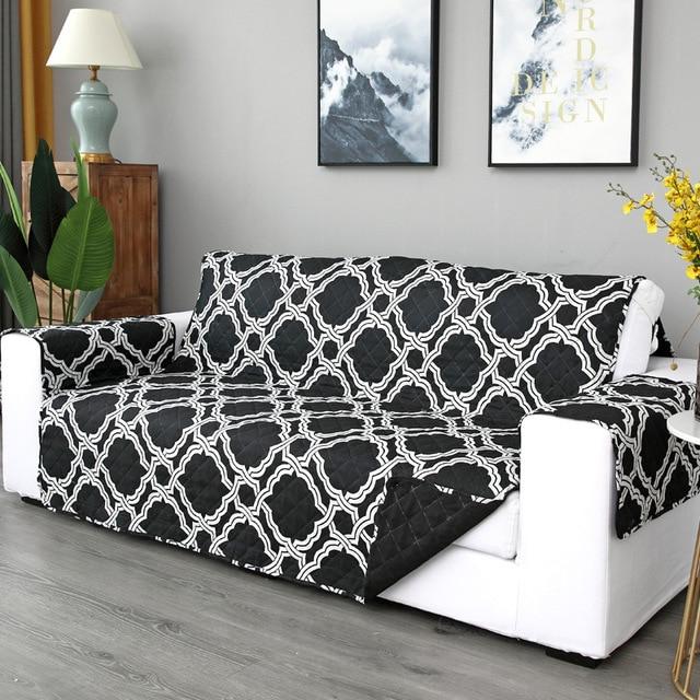 Black Mosaic Couch Protector